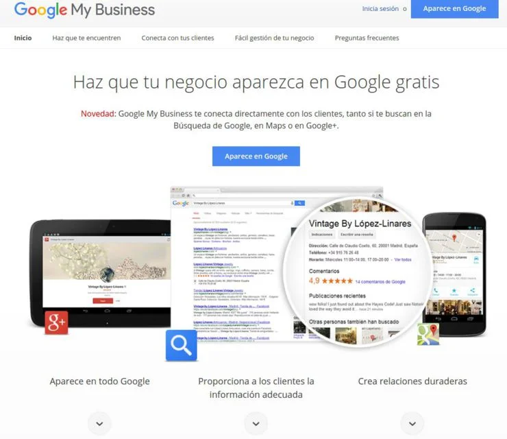 Iniciar Google MyBusiness